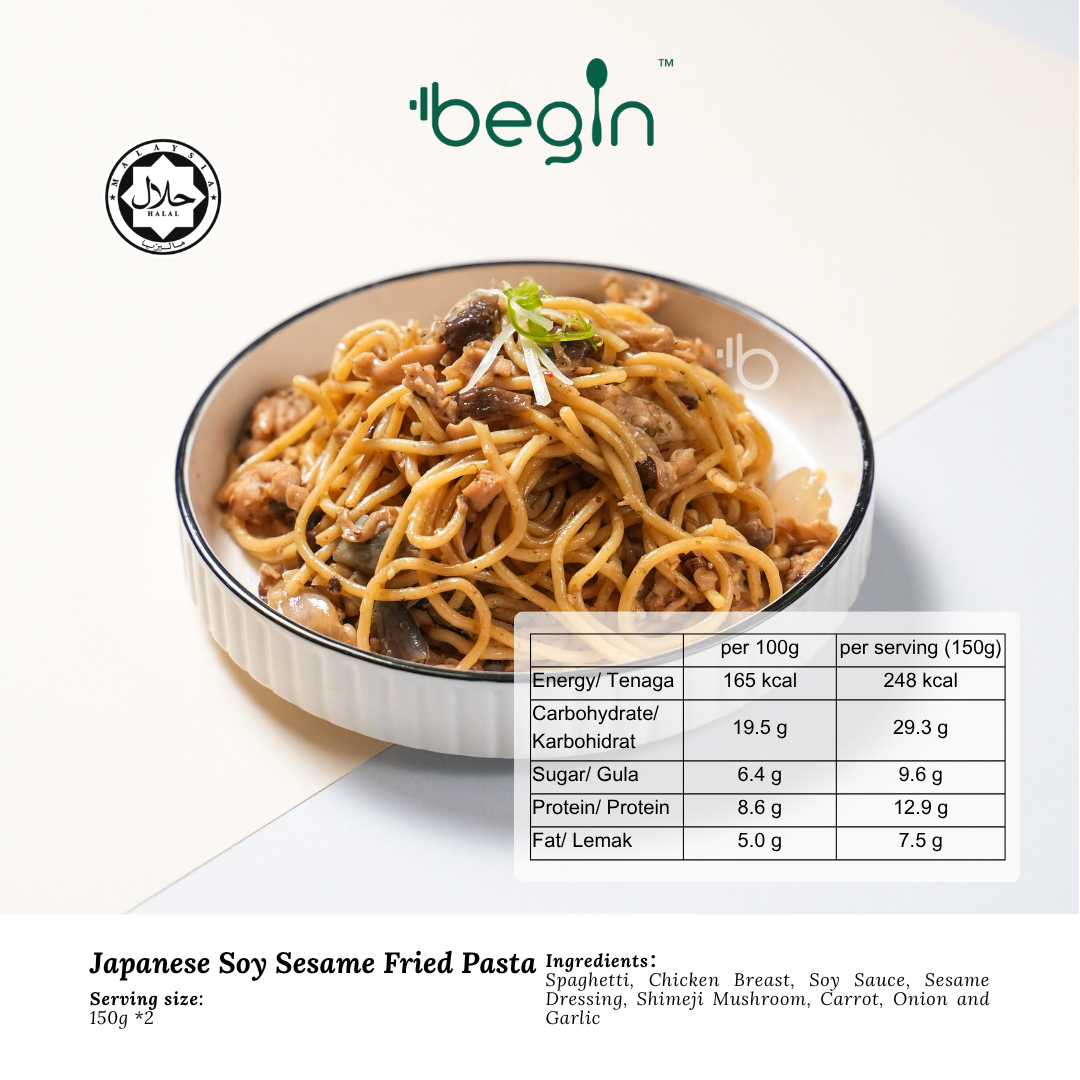 (F) Japanese Soy Sesame Fried Pasta