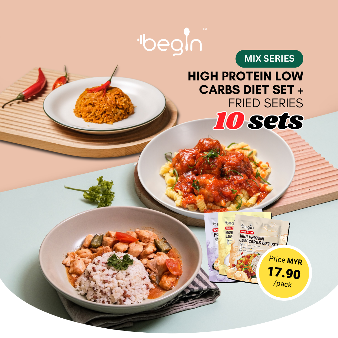 【Mix Series - 10 sets】high protein low carbs diet set