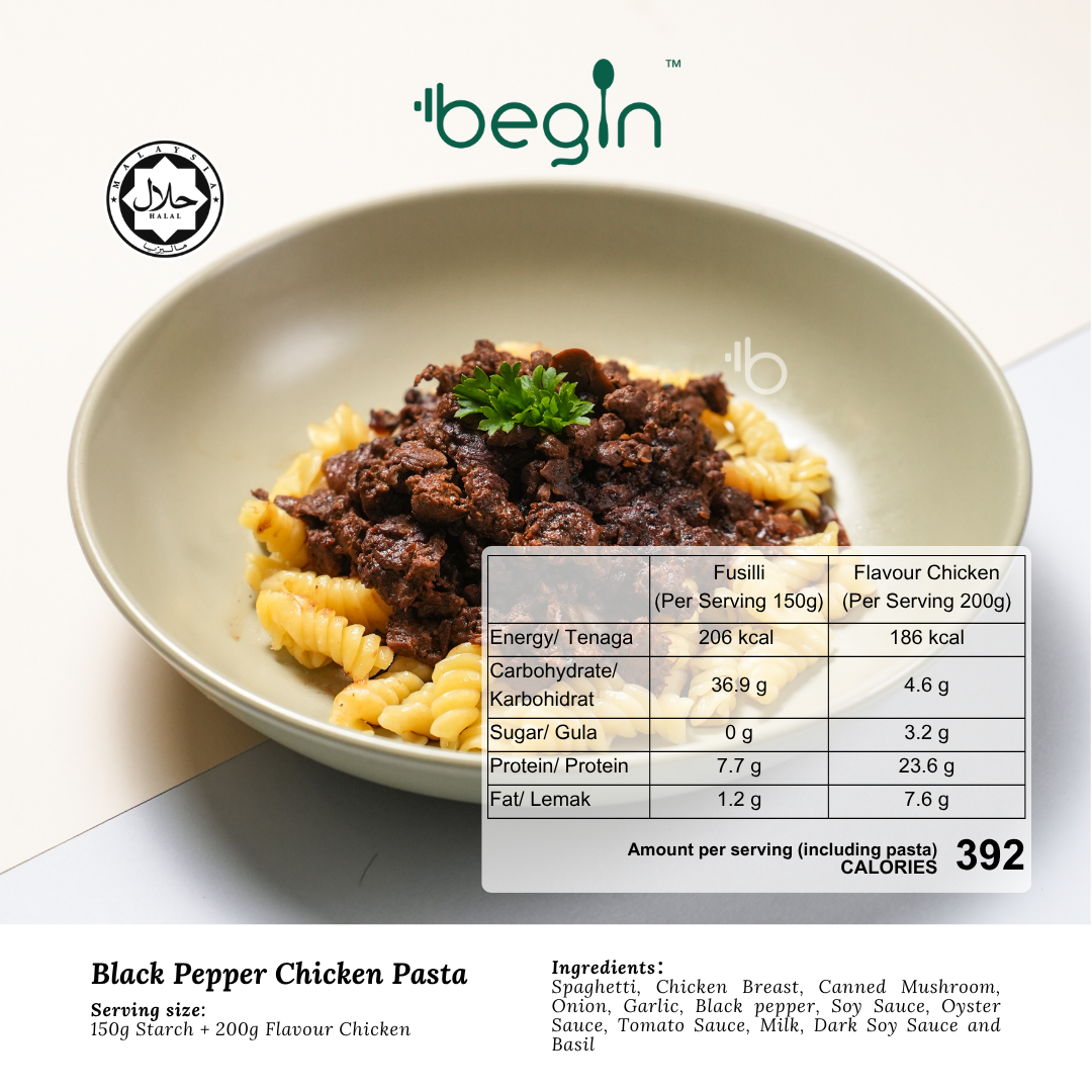 (P) Black Pepper Chicken Pasta