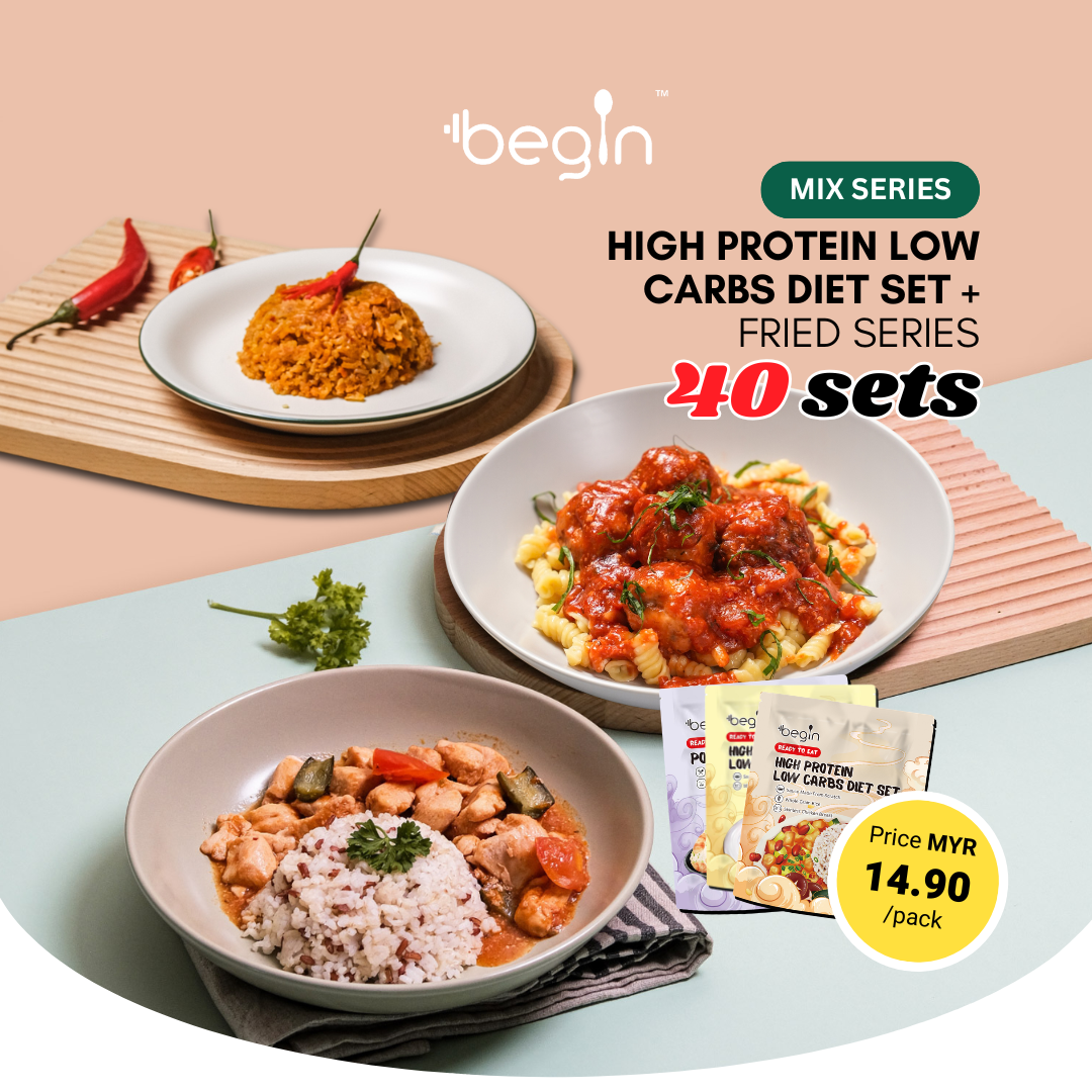 【Mix Series】high protein low carbs diet set – 40 sets