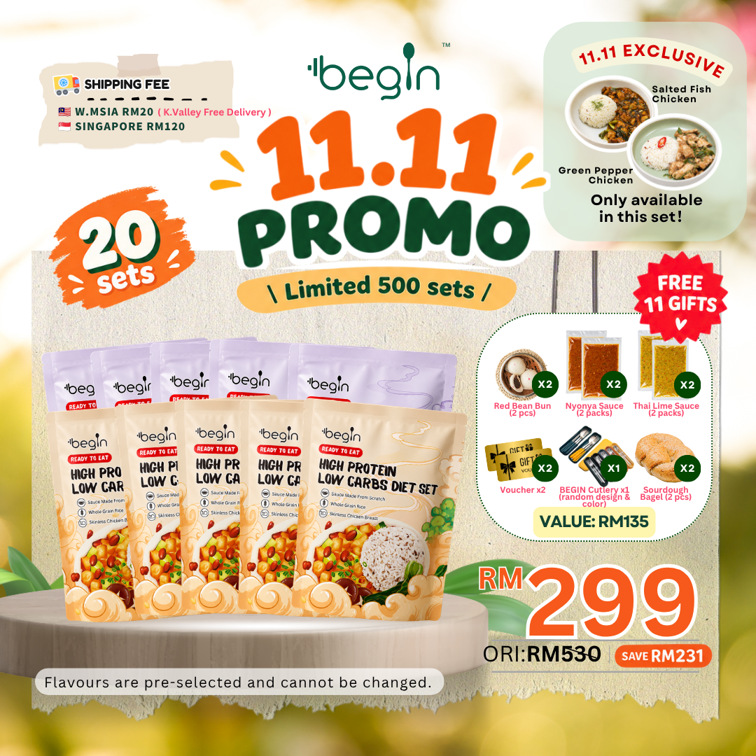 11.11 promo - high protein low carbs diet set - 20 sets