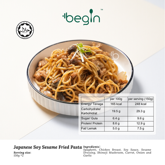 (F) Japanese Soy Sesame Fried Pasta