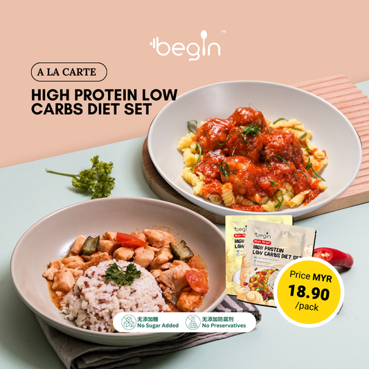 high protein low carbs diet set
