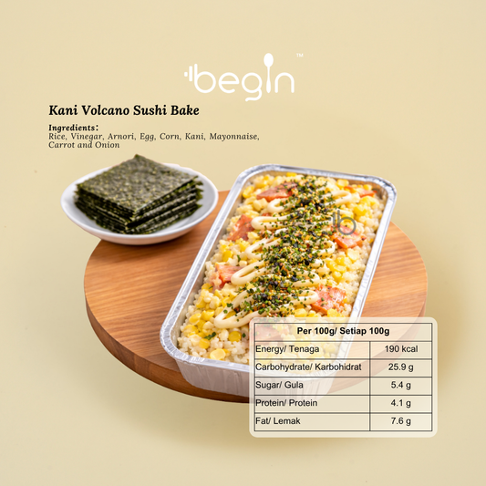 kani volcano sushi bake