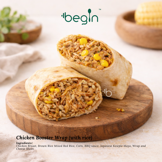 chicken booster wrap (with rice) (2 pcs)