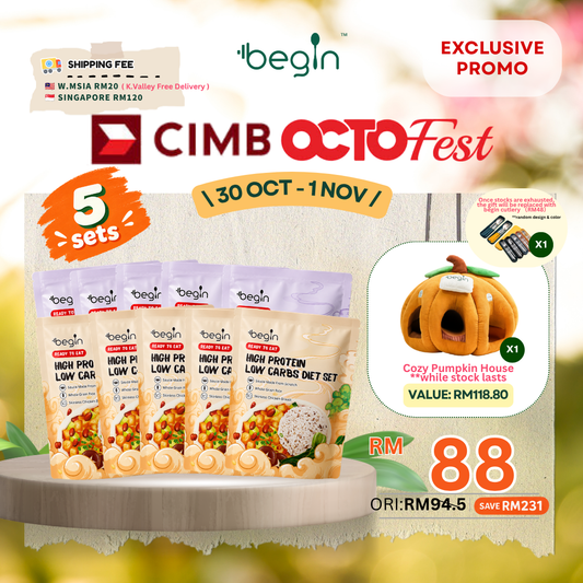 CIMB Octofest – high protein low carbs diet set – 5 sets